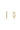 BAGUETTE INSIDE OUT EARRINGS GOLD SMALL