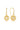 MAJESTY FRESHWATER PEARL EARRINGS GOLD