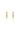 SWEETHEART SPARKLY HEART HOOPS GOLD