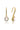 GEORGINI WISTERIA CREATED OPAL FLORIBUNDA SHEPHERD HOOK EARRINGS GOLD