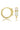 OPAL GLOW WHITE CREATED OPAL HOOP EARRINGS GOLD