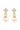 ADAGIO TOUCH OF SPARKLE DANGLE DROP PEARL EARRINGS GOLD