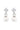 ADAGIO TOUCH OF SPARKLE DANGLE DROP PEARL EARRINGS SILVER