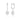 ICONIC BRIDAL ELOISE EARRINGS SILVER