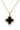 GEORGINI MIDNIGHT VELVET BLACK AGATE FAIRWATER PENDANT GOLD