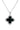 GEORGINI MIDNIGHT VELVET BLACK AGATE FAIRWATER PENDANT SILVER